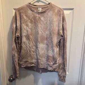 all in motion Tan tie dye Crewneck Sweatshirt